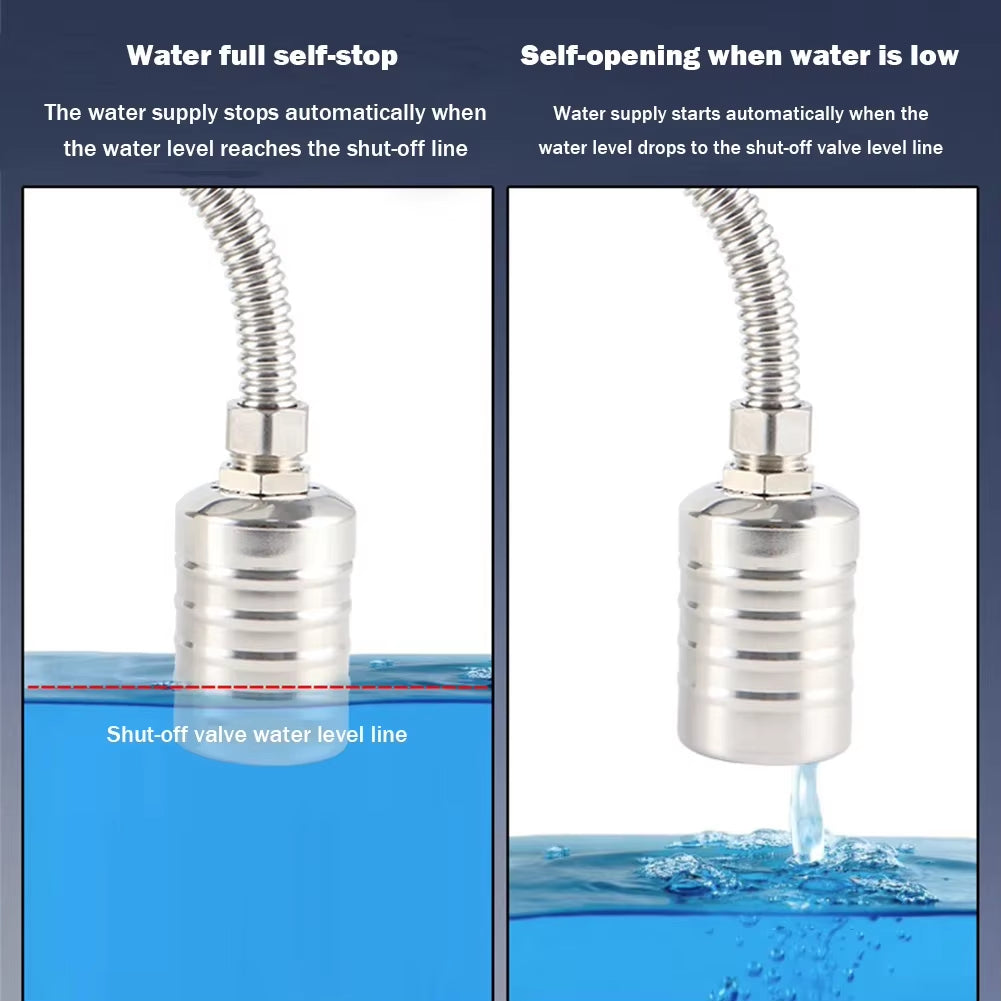 Automatic Water Level Control Valve Waterproof Water Tank Water Tower Shutoff Valve Corrosion Resistant for Home Restaurant